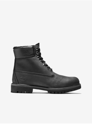 Černé pánské kotníkové kožené zateplené boty Timberland 6 In Prem