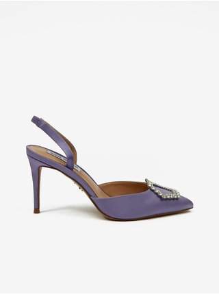 Fialové dámské saténové lodičky Steve Madden