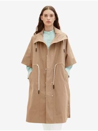Hnědý dámský lehký kabát Tom Tailor výprodej