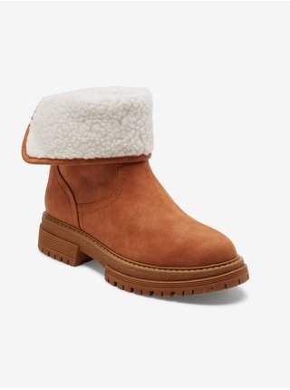 Hnědé dámské zimní kotníkové boty Roxy Autumn výprodej