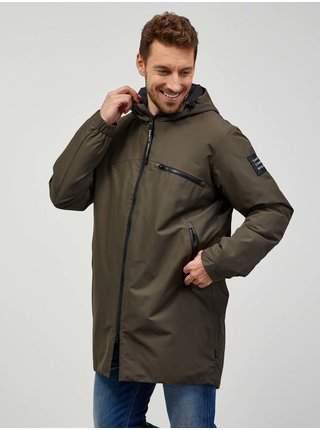 Khaki pánský kabát SAM 73 Cyril