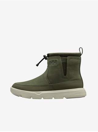 Khaki dámské kotníkové kožené boty HELLY HANSEN Adore