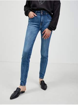 Modré dámské skinny fit džíny Guess