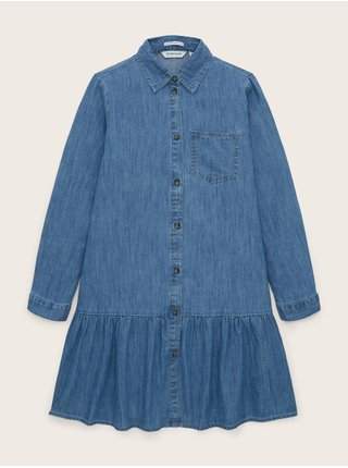 Modré holčičí džínové šaty Tom Tailor výprodej