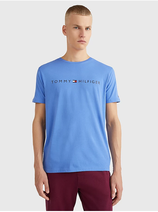 Modré pánské tričko Tommy Hilfiger nejlevnější