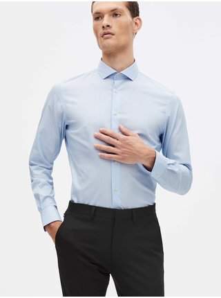 Modrá pánská formální košile Celio Safilnon