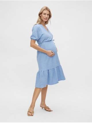 Modré těhotenské šaty Mama.licious Asia