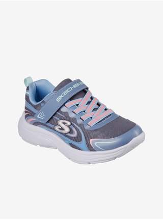Modré holčičí tenisky Skechers Wavy Lites Eureka Shine