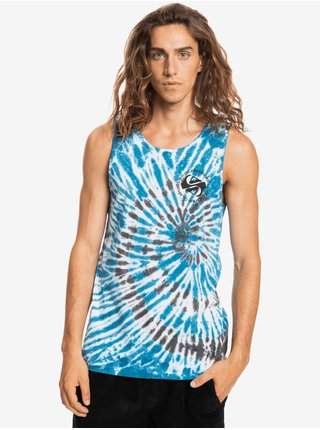 Modré pánské vzorované tílko Quiksilver In Circle