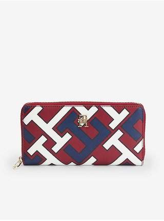 Modro-červená dámská vzorovaná peněženka Tommy Hilfiger