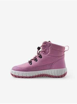 Růžové holčičí kotníkové boty Reima levně