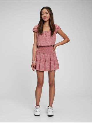 Růžová holčičí sukně Teen vzorovaná GAP výprodej