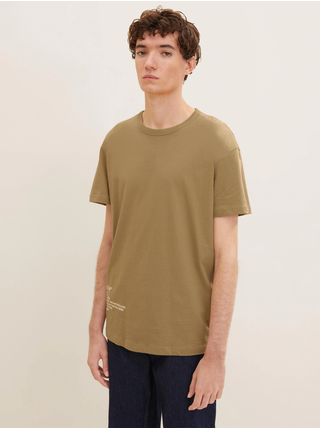 Světle hnědé pánské tričko Tom Tailor Denim