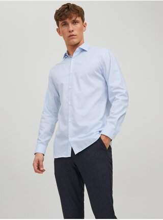 Světle modrá pánská košile Jack & Jones Parker SLEVA