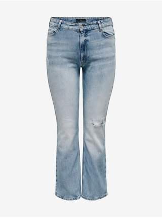 Světle modré dámské džíny ONLY CARMAKOMA Duru