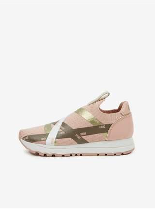 Světle růžové dámské slip on tenisky DKNY Jace SLEVA