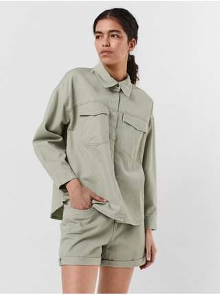 Světle zelená džínová bunda VERO MODA Paloma