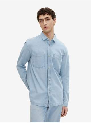 Světle modrá pánská džínová košile Tom Tailor Denim