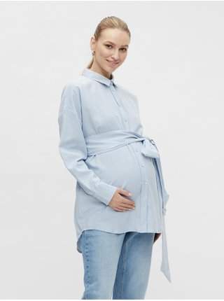 Světle modrá těhotenská košile Mama.licious Bella