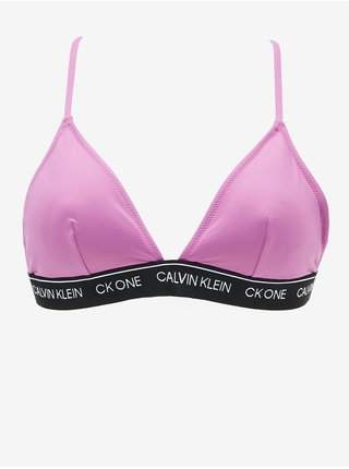 Světle fialový dámský horní díl plavek Calvin Klein Underwear levně