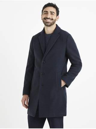 Tmavě modrý kabát Celio Vunoe