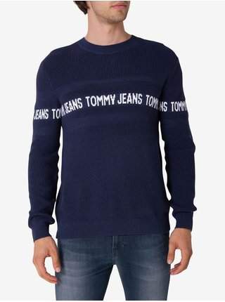 Tmavě modrý pánský svetr Tommy Jeans