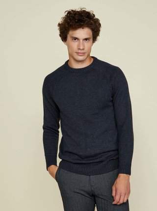 Tmavě šedý pánský basic svetr ZOOT.lab Olin pánské pulovry