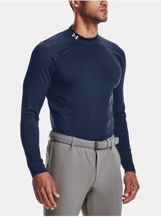 Tričko Under Armour UA CGI LS Golf Mock - tmavě modrá