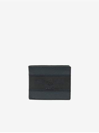 Tmavě modrá pánská kožená peněženka U.S. Polo Assn. Union Horiz