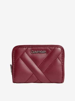 Vínová dámská peněženka Calvin Klein