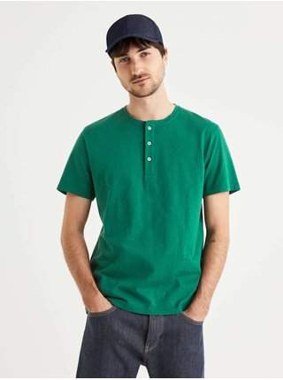 Zelené pánské tričko Celio Teelino