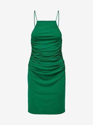 Zelené pouzdrové basic šaty JDY Farah akce