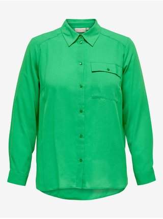 Zelená dámská košile ONLY CARMAKOMA Joleen