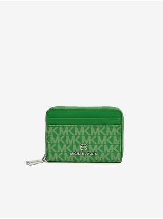 Zelená dámská vzorovaná peněženka Michael Kors