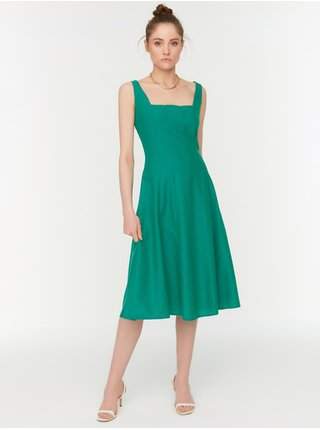 Zelené dámské šaty na ramínka Trendyol nejlevnější