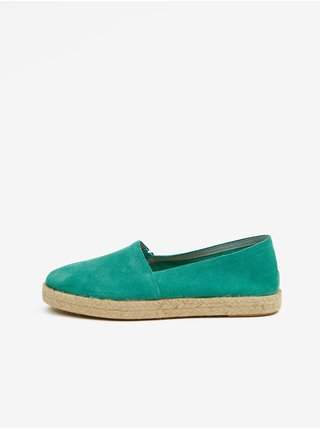 Zelené dámské semišové espadrilky OJJU