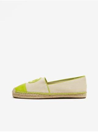 Zeleno-krémové dámské espadrilky Michael Kors Kendrick