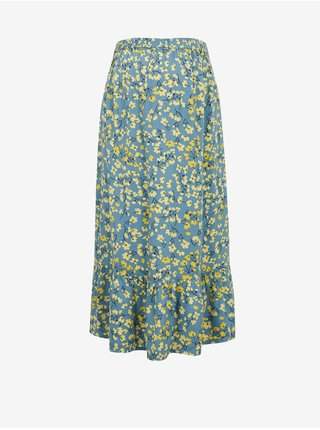 Žluto-modrá květovaná těhotenská sukně Mama.licious Fransisca
