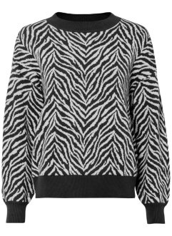 Pletený svetr s tygřím vzorem