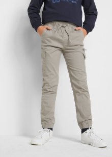 Strečové kalhoty Slim Fit s cargo kapsami, pro chlapce