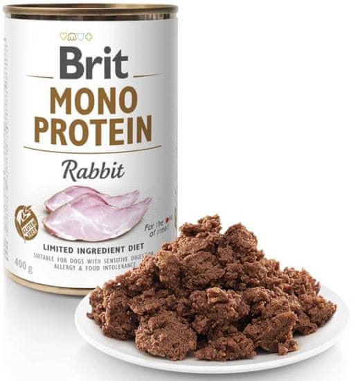 Brit Konzerva Mono Protein Rabbit - 400 g AKCE