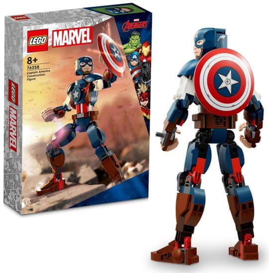 LEGO Marvel 76258 Sestavitelná figurka: Captain America DO 1000 KČ