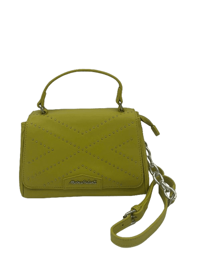 Marina Galanti shoulder bag Marina s ozdobnými cvočky v limetkové