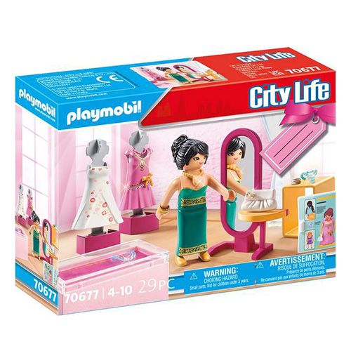 Playmobil Butik s oblečením , Život ve městě, 29 dílků | 70677