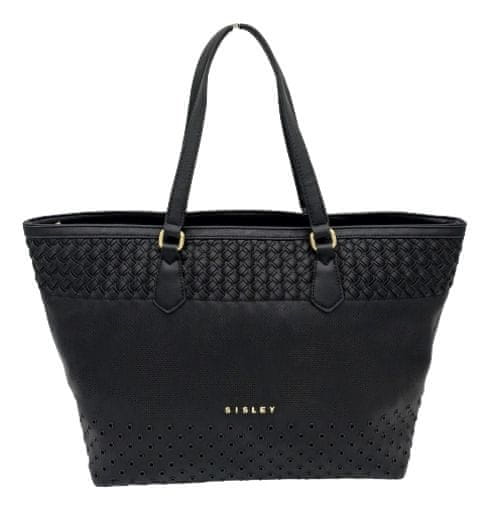 Sisley shopping bag Akemi – black SLEVA