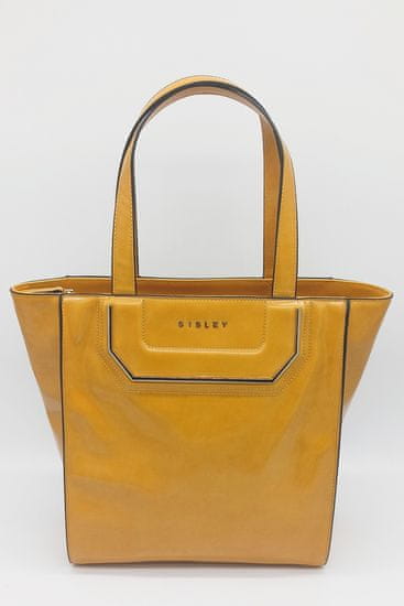 Sisley shopping bag Gladys – mustard akce