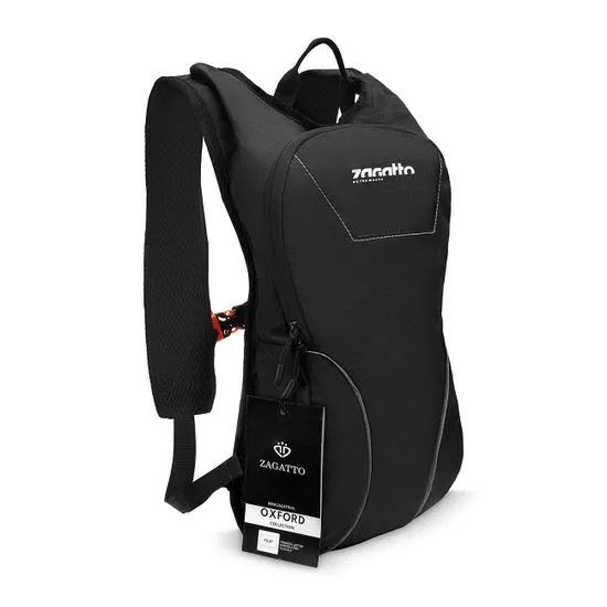 ZAGATTO Běžecký batoh na kolo malý pohodlný sportovní batoh, dámský batoh pánský batoh černý, nastavitelné popruhy, na zip, objem 5 litrů, 39x22x15 / ZG90