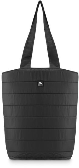ZAGATTO Černá prošívaná dámská taška přes rameno, vhodná pro formát A4, uvnitř další kapsa na zip na drobnosti, vše uzavíratelné pevným zipem, módní taška pro každodenní nošení do práce, 40x37x15 / ZG789 LEVNĚ