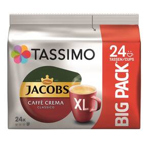 Kapsle pro espressa Tassimo Jacobs Caffè Crema Classico XL 24 cups DO 500 KČ