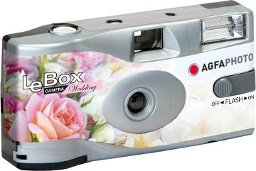 AgfaPhoto Jednorázový fotoaparát LeBox Wedding Flash 400/27 LEVNĚ